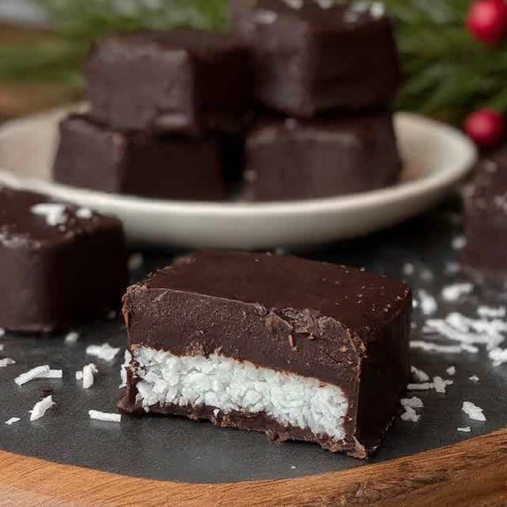 Easy Keto Festive Mounds Bars Recipe: Low-Carb Treat