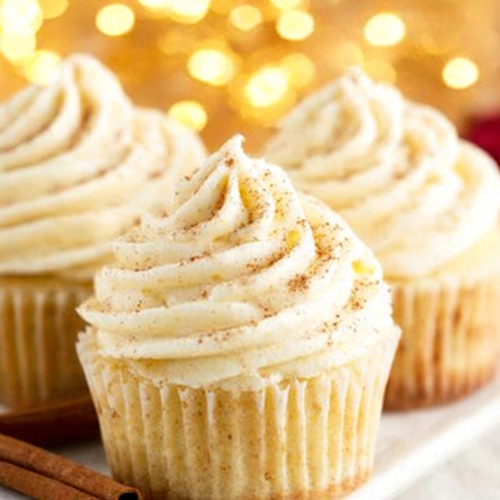 Easy & Light Eggnog Cupcakes for the Holidays Recipe