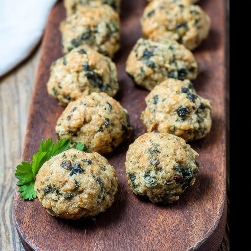 Festive & Easy Spinach & Cheese Bites! Perfect!
