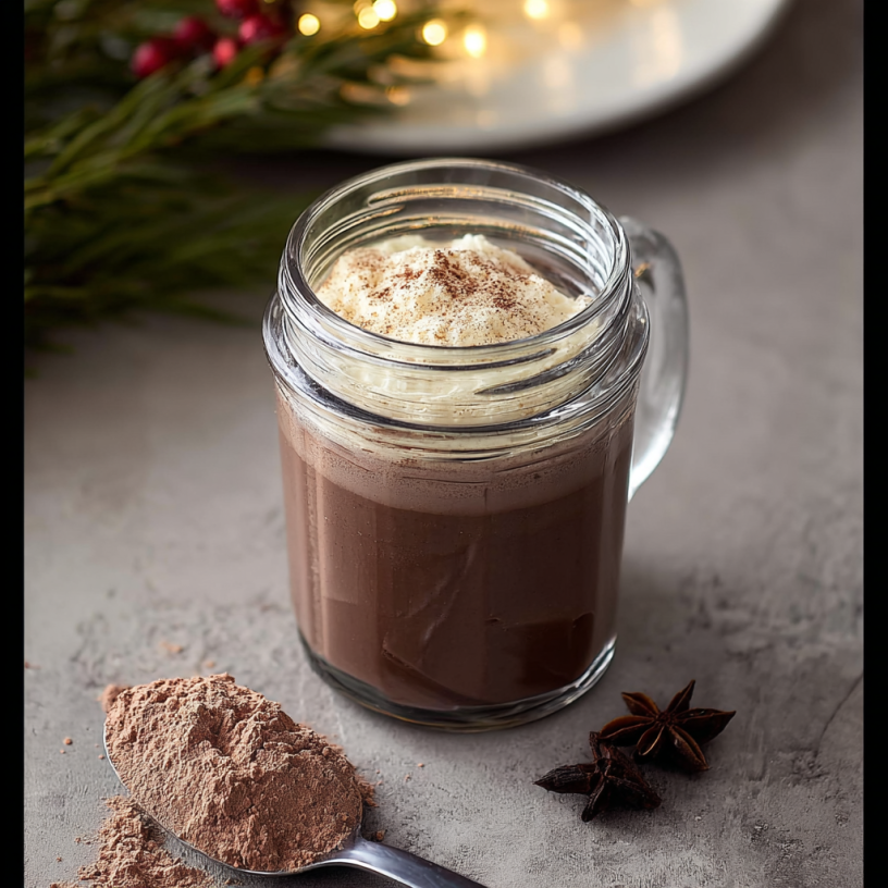 Festive Eggnog Hot Cocoa Bliss! Easy Holiday Recipe!