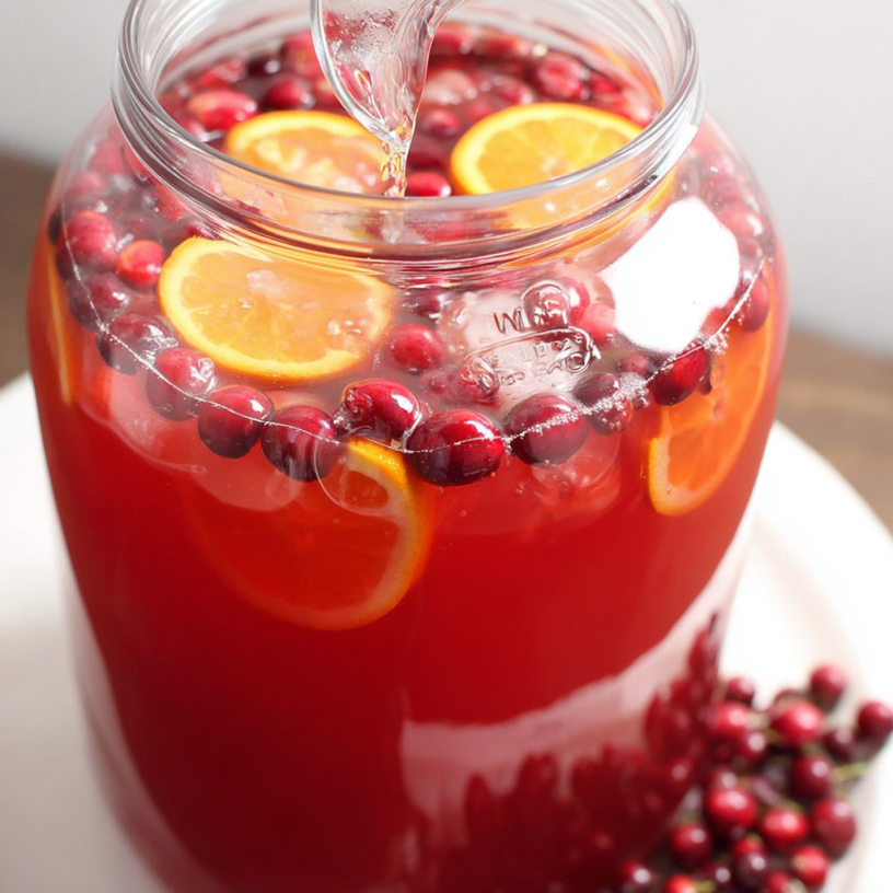 Festive Holiday & New Year's Sparkle Punch!