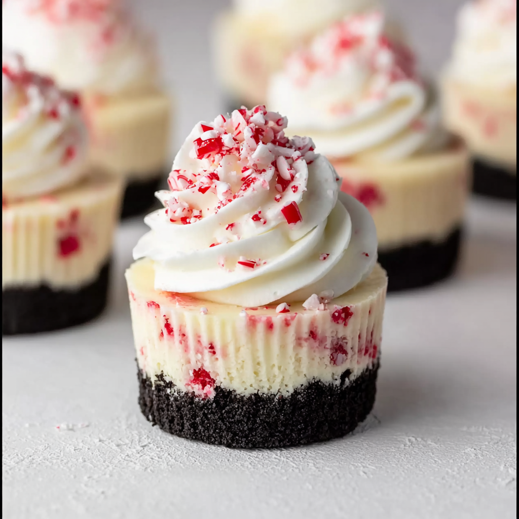 Festive Mini Peppermint Cheesecakes: Holiday Treat