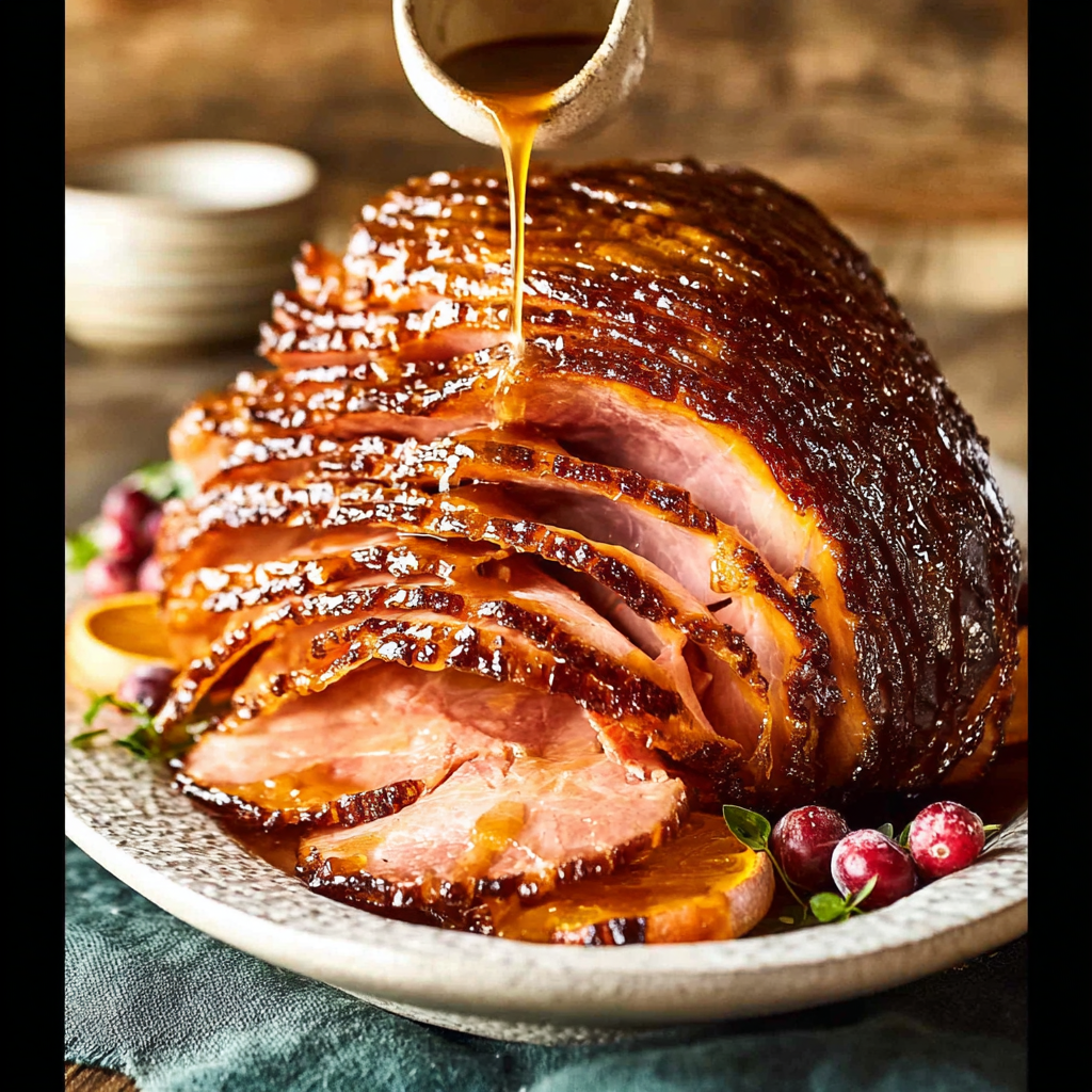 Festive & Simple Honey Glazed Christmas Ham Recipe