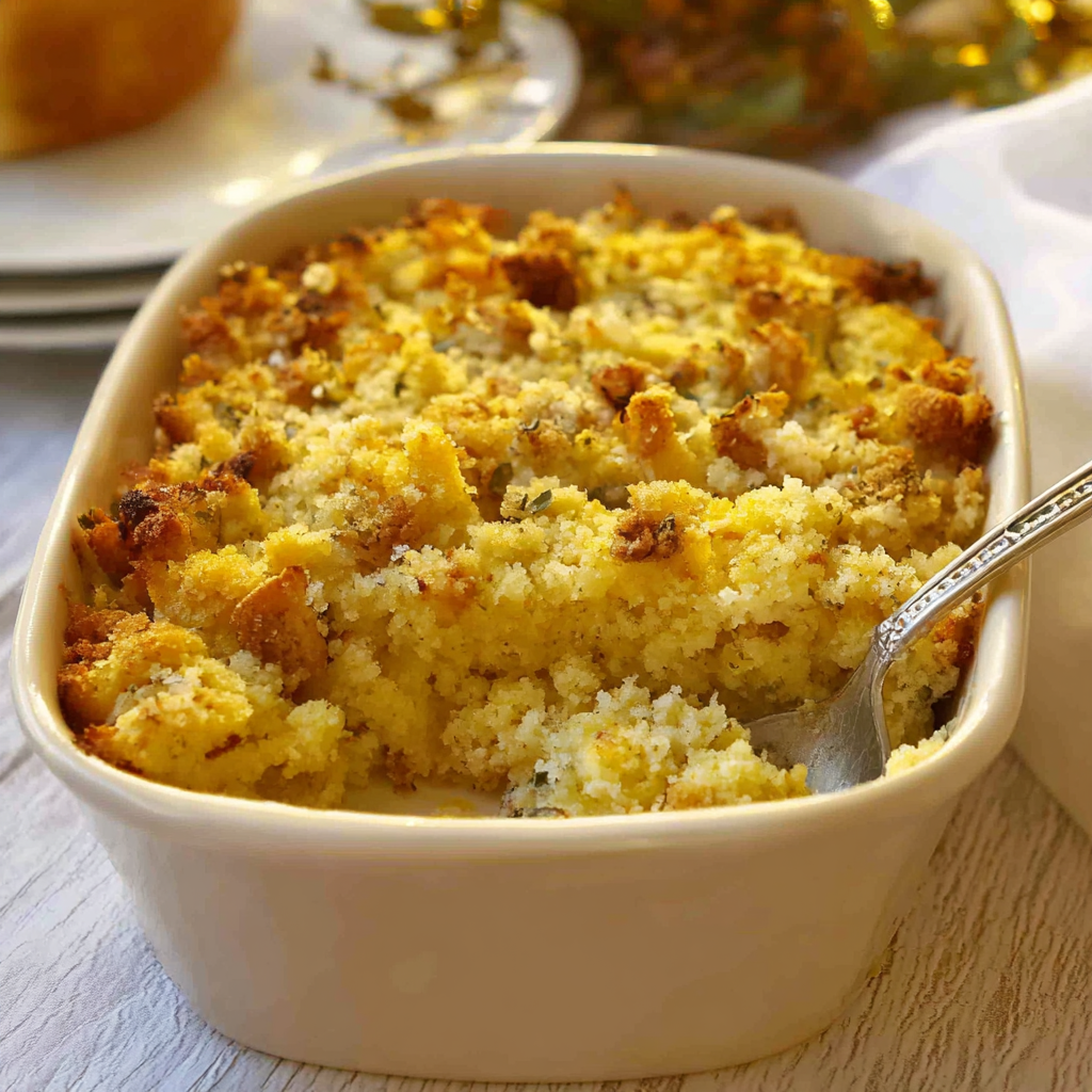 Grandma's Festive Cornbread Dressing - Easy Recipe!