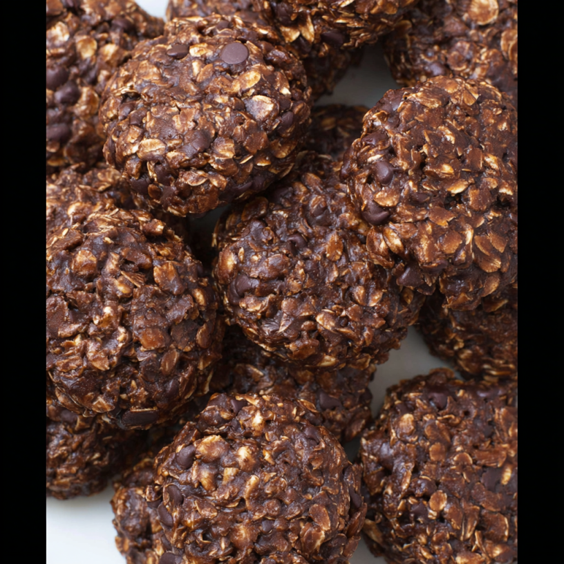 Holiday Hugs No-Bake Chocolate Peanut Butter Treats