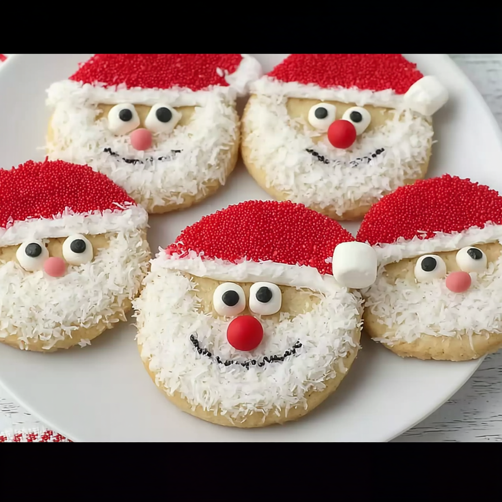 Holiday Quick & Easy Santa Sugar Cookies Recipe!
