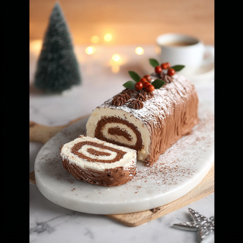 Holiday Tiramisu Celebration Log: Easy Holiday Treat!