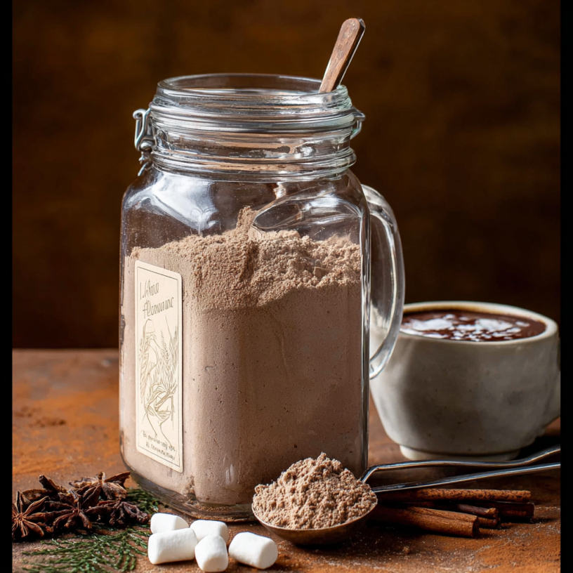 Homemade Festive Mocha Hot Cocoa Delight Recipe