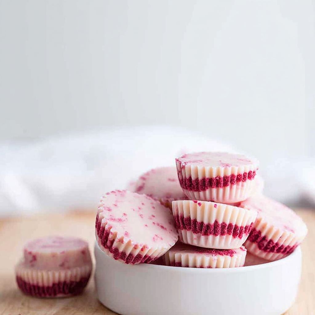 Low Carb White Chocolate Raspberry Fat Bombs Recipe