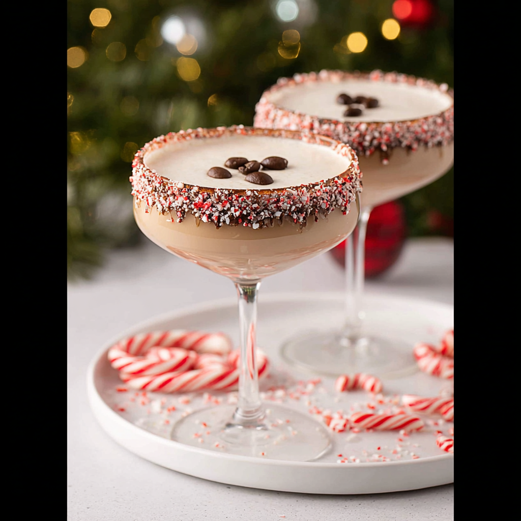Make Festive Peppermint Espresso Martinis Now!