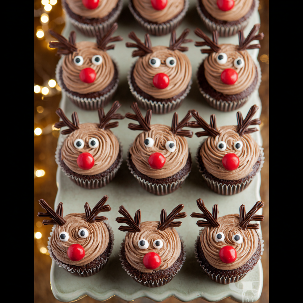 Perfect Easy & Adorable Reindeer Cupcakes Recipe!