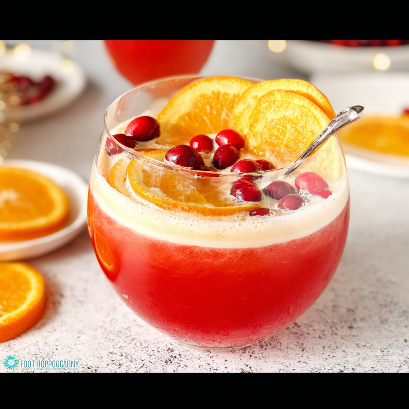 Recipe: Sparkling Cranberry Celebration Punch!