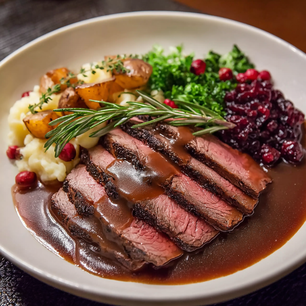 Roast Beef & Red Wine Gravy: Ultimate Xmas Feast