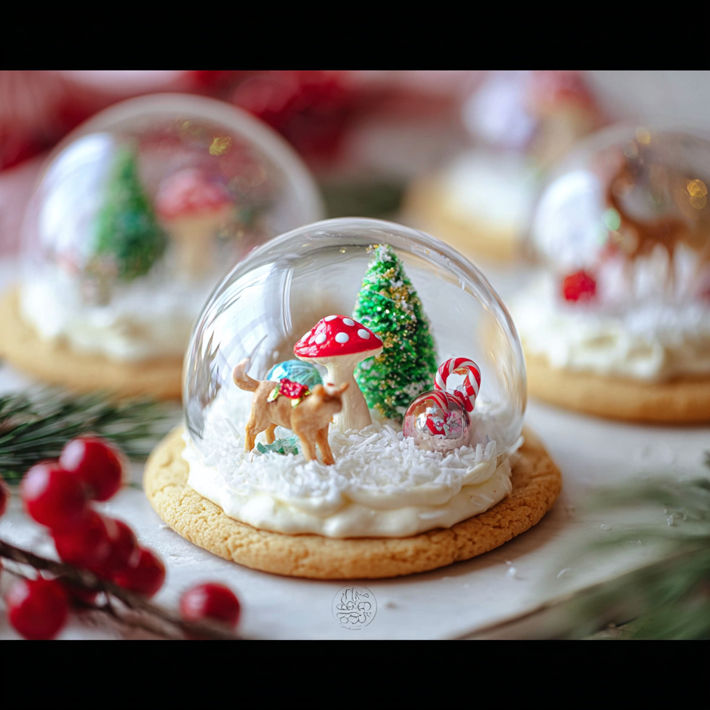 Simple Recipe for Festive Mini Snow Globe Cookies!