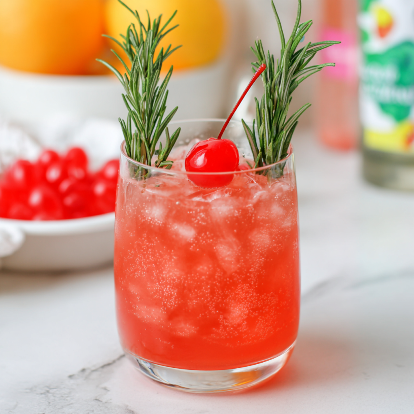 Sparkling Cranberry-Orange Holiday Spritzer!