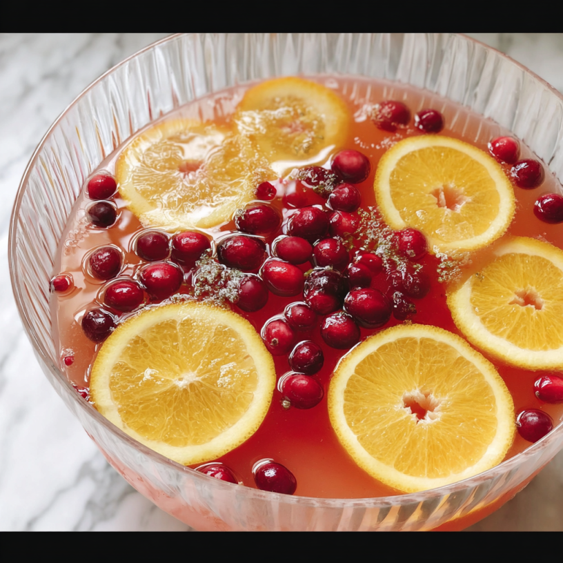 Sparkling Holiday Cranberry Punch Recipe