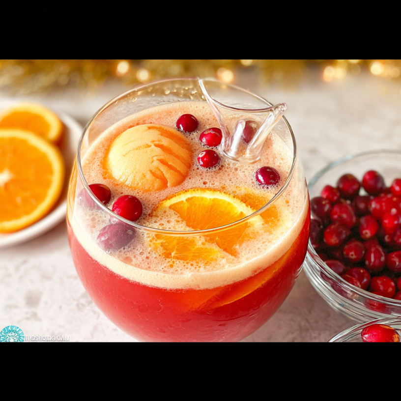 The #1 Wholesome Holiday Sparkler Punch Recipe!