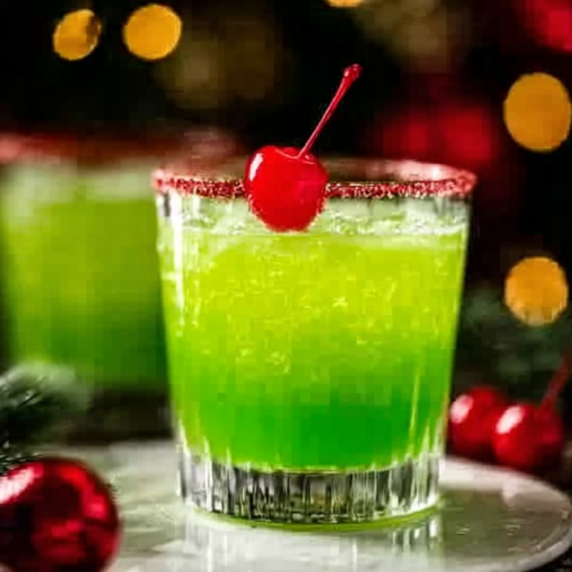 The Best Sparkling Grinch Holiday Refresher Recipe