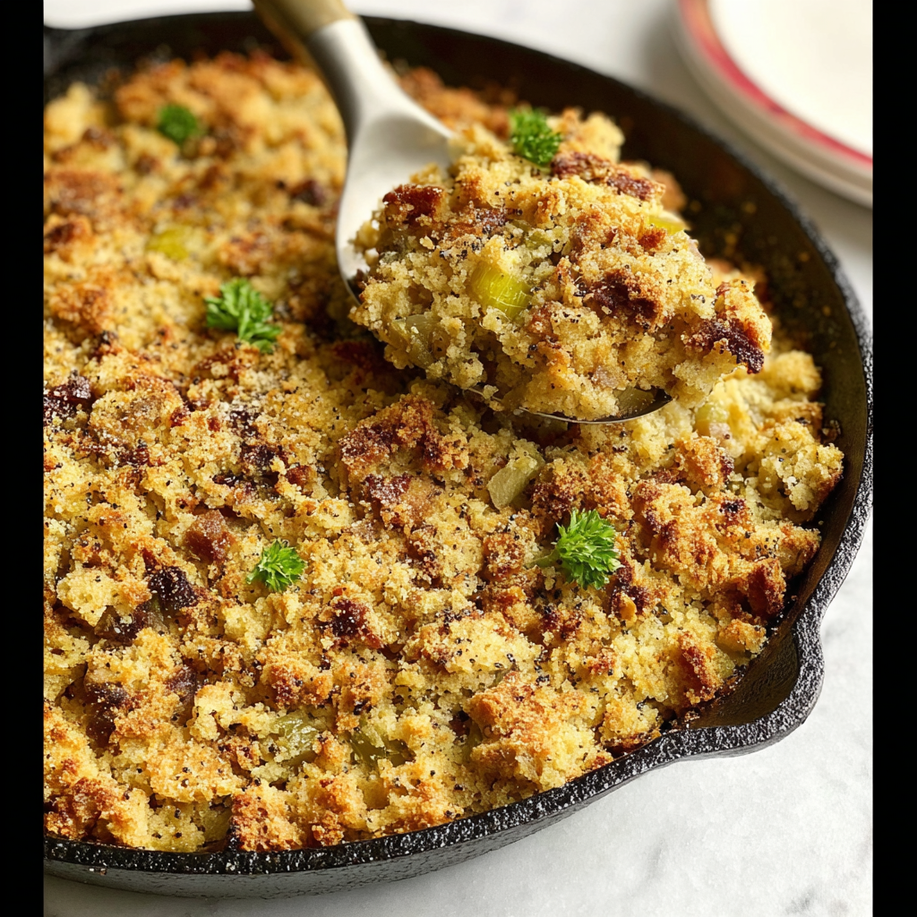 Wholesome Holiday Biscuit Cornbread Dressing Dish