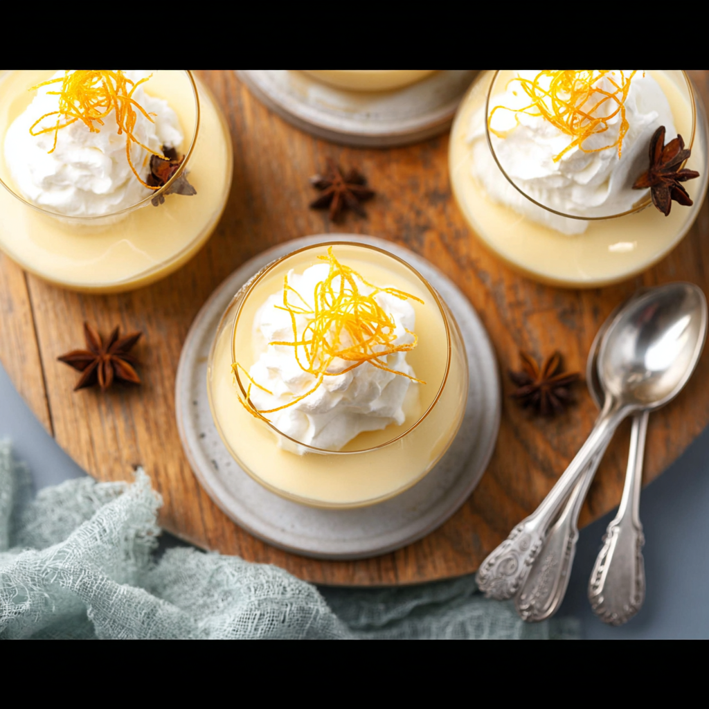 Winter Spice Vanilla Pudding Brandied Cream Recipe