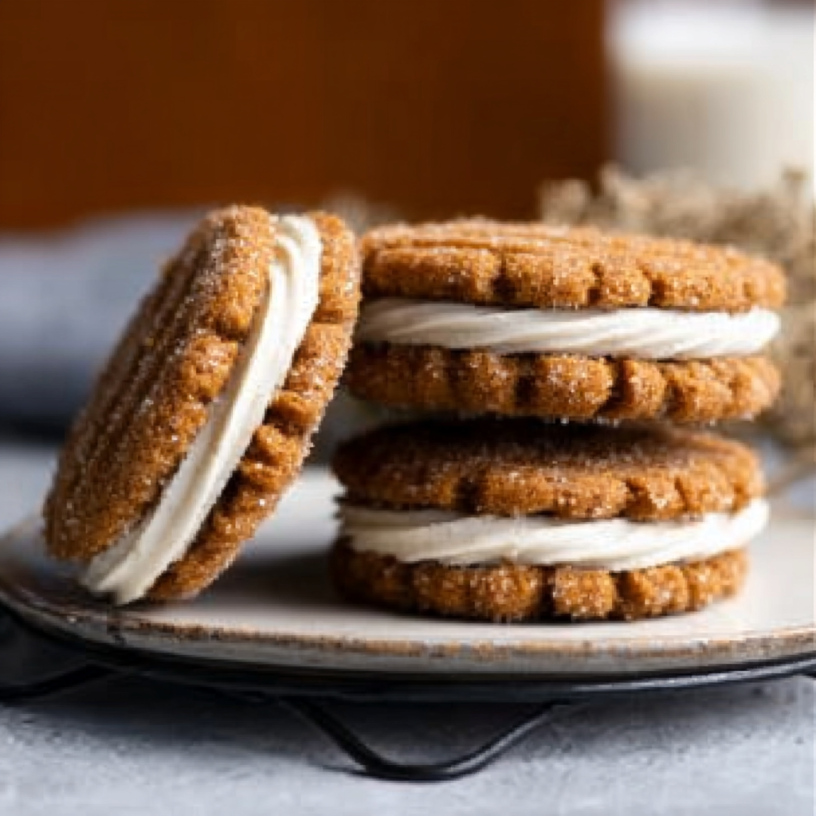 A Delicious Pumpkin Spice Cookie Sandwiches Recipe!