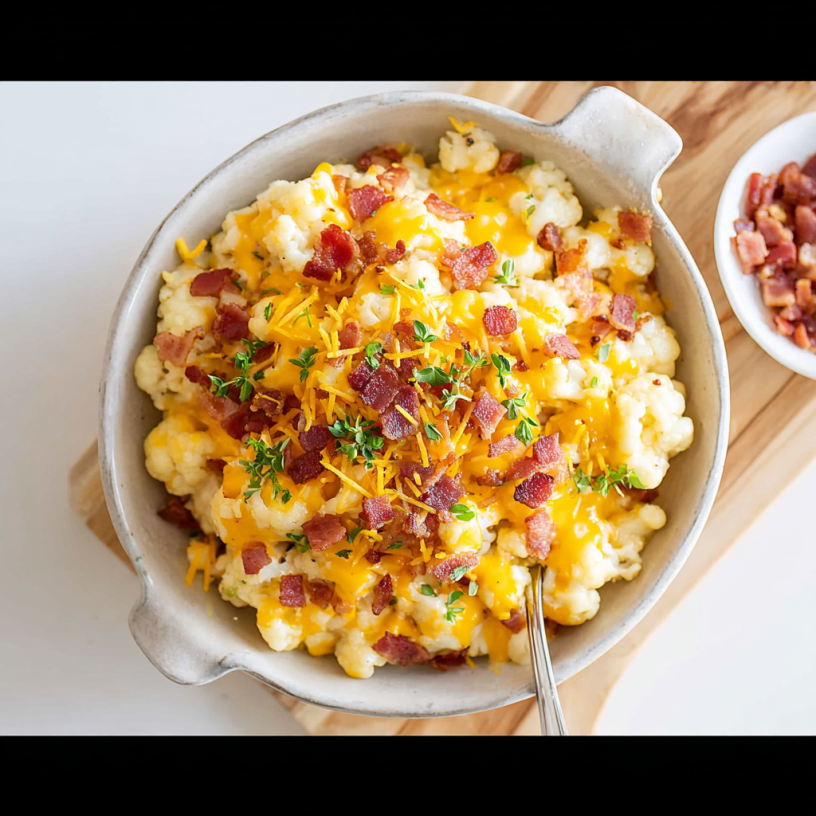 Cheesiest Keto Cauliflower Mac and Cheese Recipe!