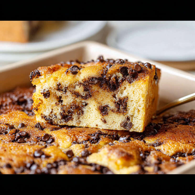 Decadent Choc Chip Caramel Coffee Cake Recipe