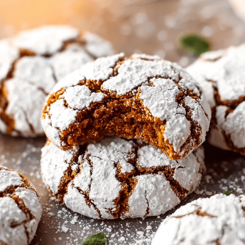 Delicious Easy Gingerbread Crinkle Cookies Recipe