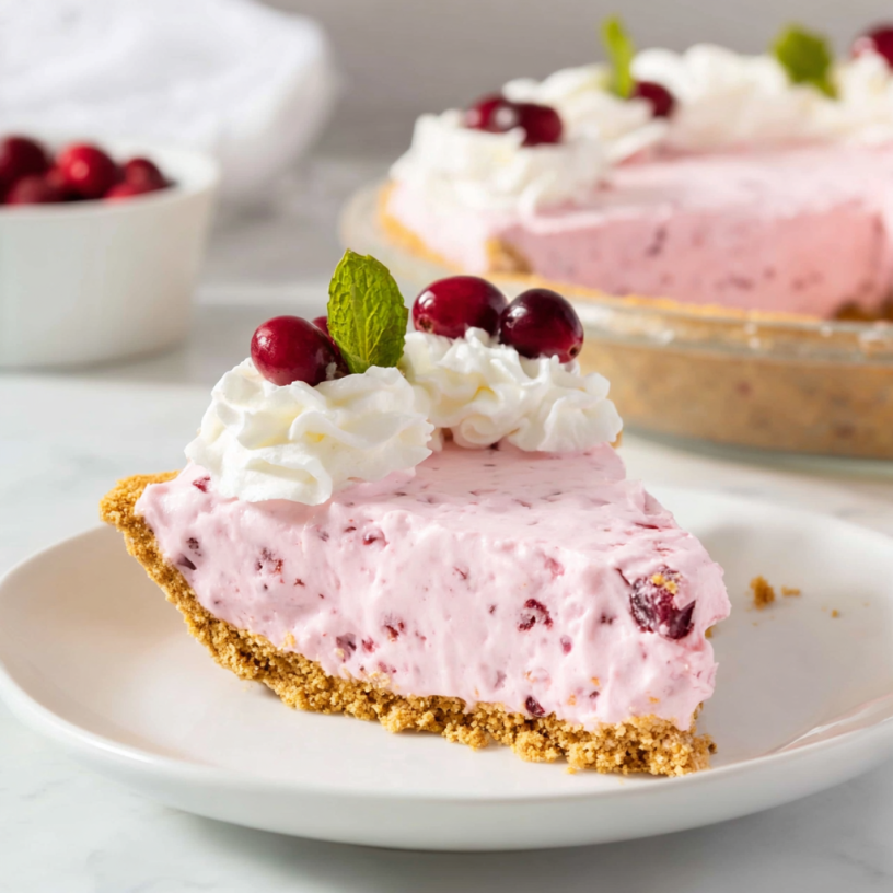 Easy No-Bake Cranberry Pie: Delicious Holiday Treat