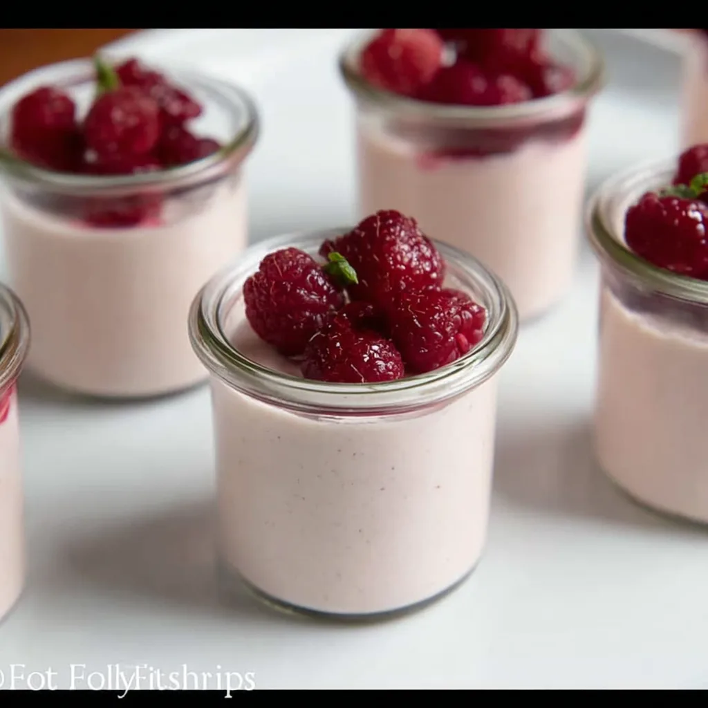 Easy Romantic Raspberry Panna Cotta Dessert for Two