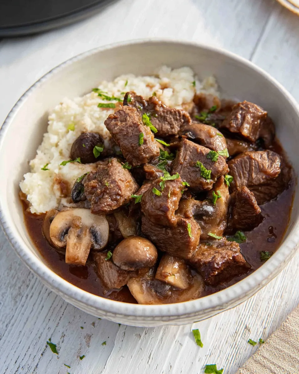 Easy Slow Cooker Beef Tips Recipe: Delicious Dinner
