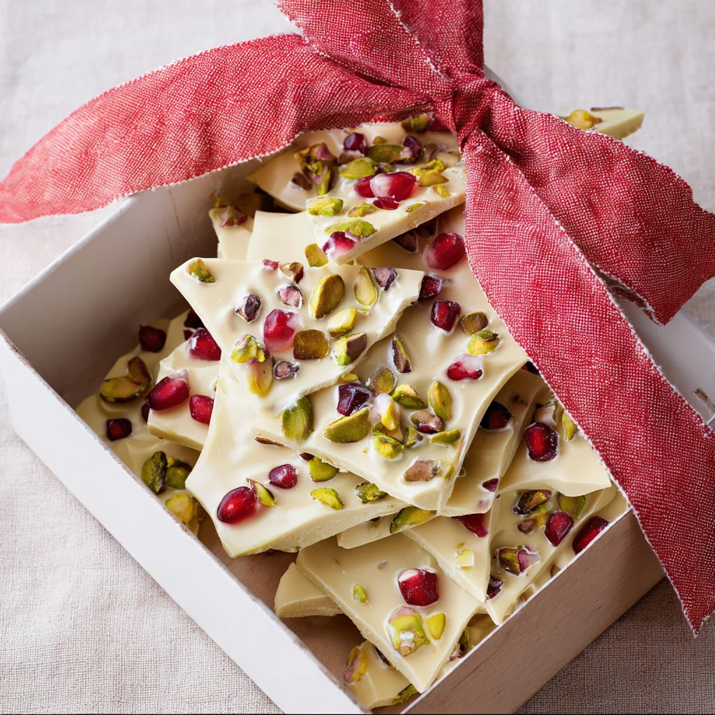 Easy Sweetheart Pomegranate Pistachio Bark Recipe.