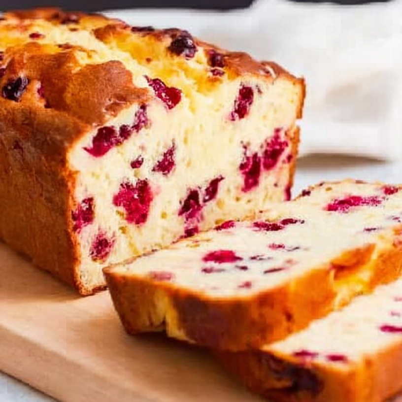 Easy Velvety Cranberry Cream Cheese Bread Recipe