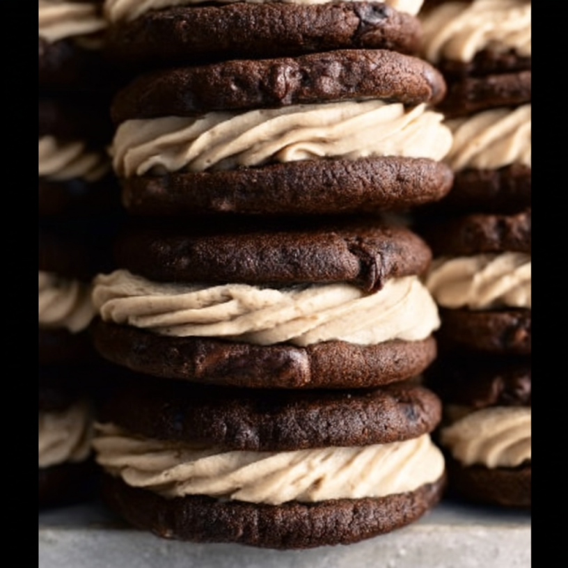 Fudgy Brownie Cookie Sandwiches & Dough Cream