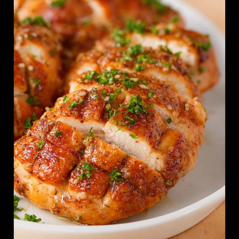 Juicy Keto Garlic Butter Air Fryer Chicken