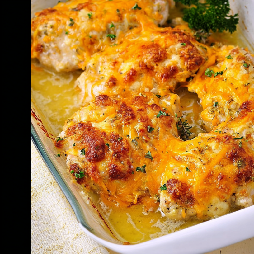 Keto Baked Cheesy Ranch Chicken Thighs Recipe!