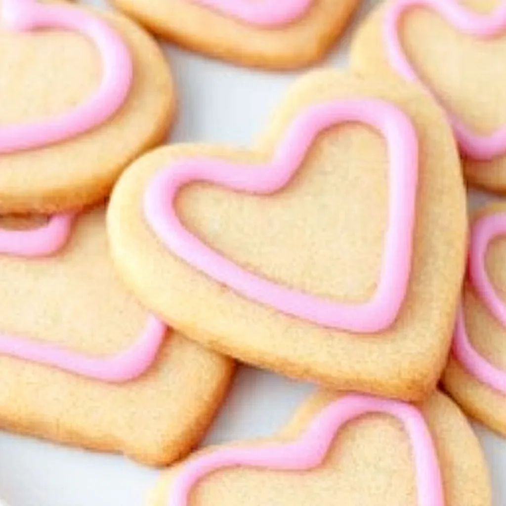 Keto Love-Heart Sugar Cookies for Valentine's Day!
