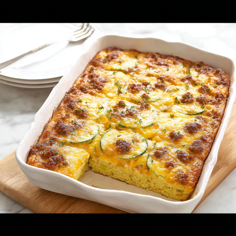 Keto Zucchini Breakfast Casserole: Simple & Easy!