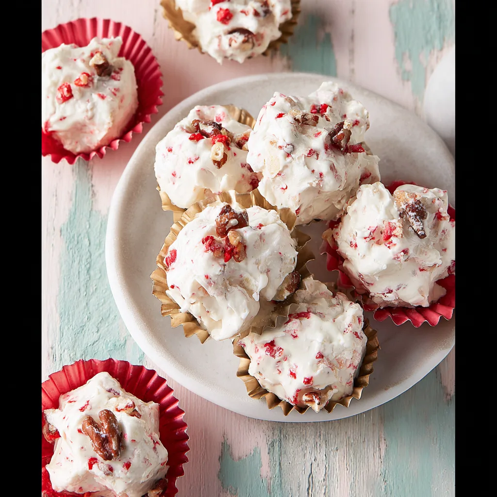 Love-Struck Cherry Pecan Divinity Bites Recipe Now