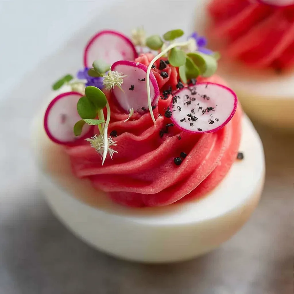 Perfect Pink Love Deviled Eggs for Your Party!