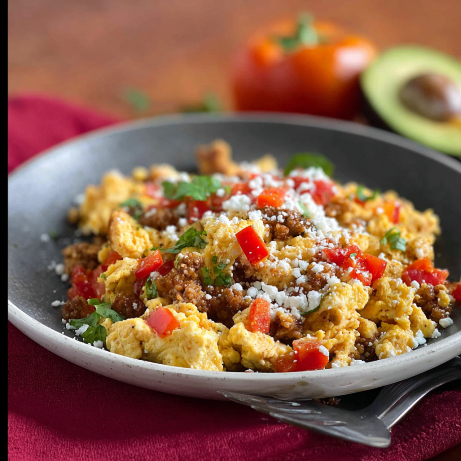 Quick Chorizo and Eggs Scramble Recipe for Breakfast!