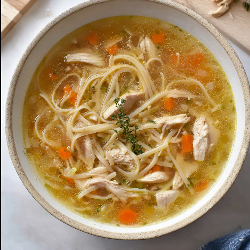 Quick Easy & Healthy Keto Chicken Noodle Soup!
