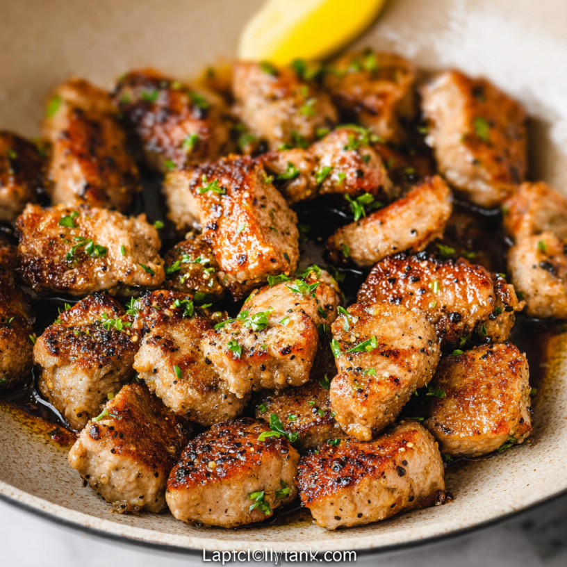 Recipe: Delicious Easy & Healthy Crispy Pork Bites!