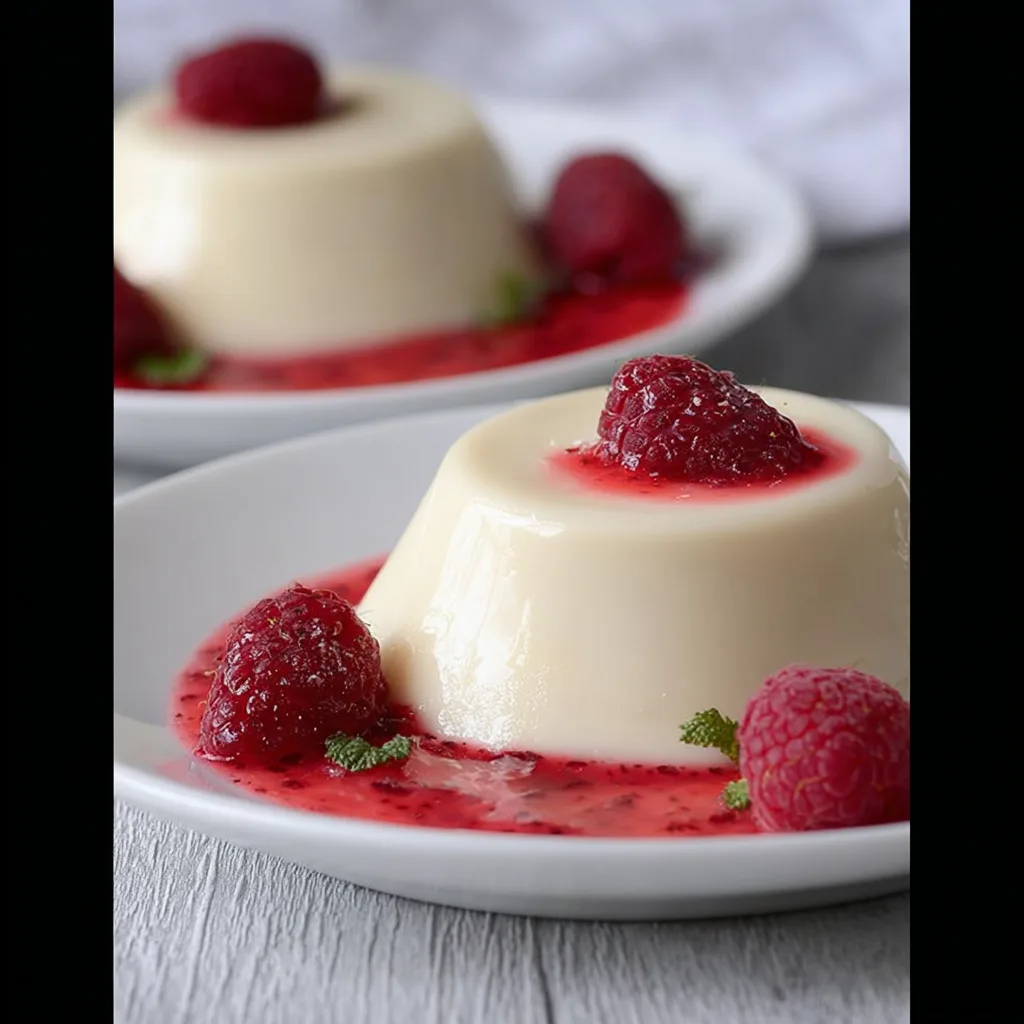 Romantic Raspberry White Choc Panna Cotta - Recipe