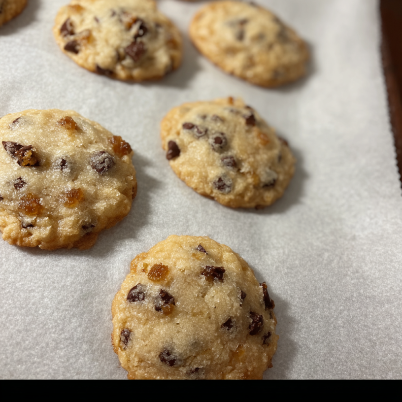 Sweet Choc Chip & Toffee Shortbread Cookies