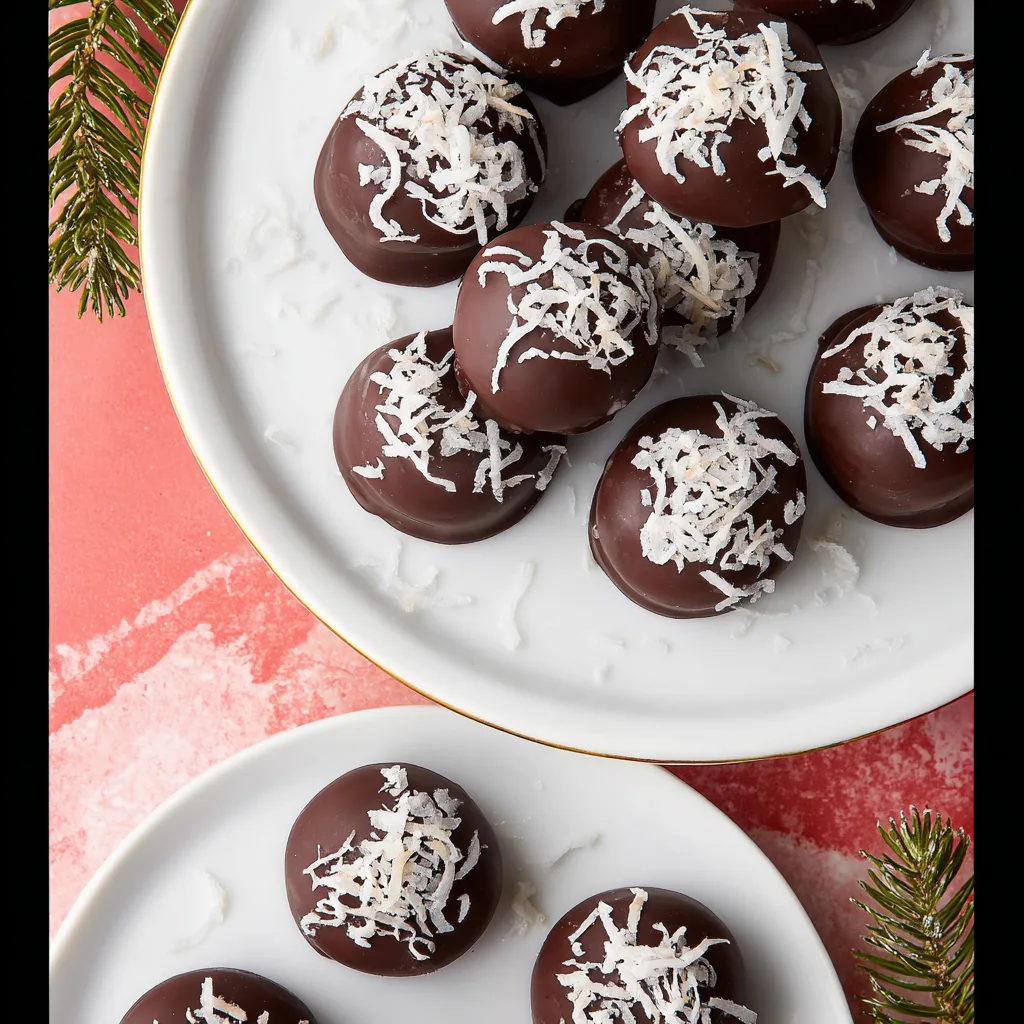 Sweetheart Chocolate Coconut Truffles Easy Recipe!