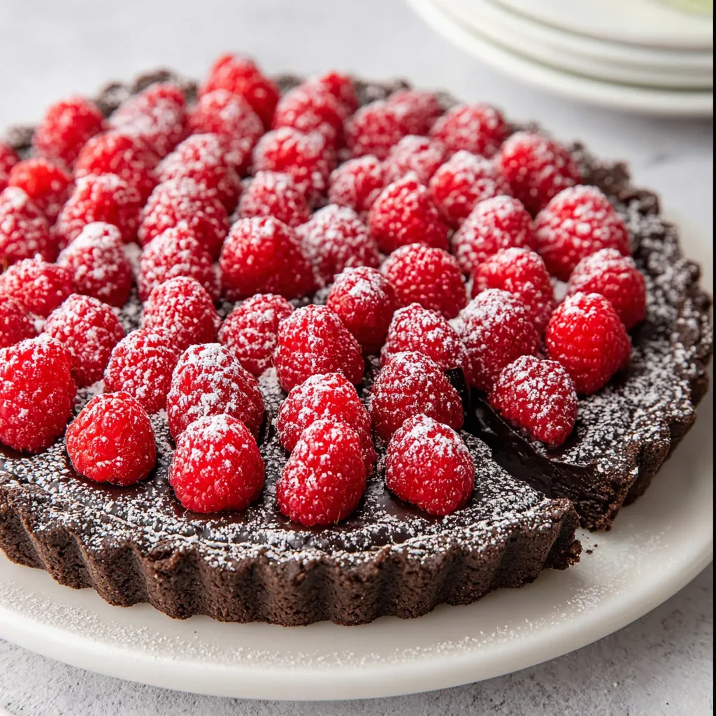 Sweetheart's Chocolate Raspberry Dream Tart. Recipe
