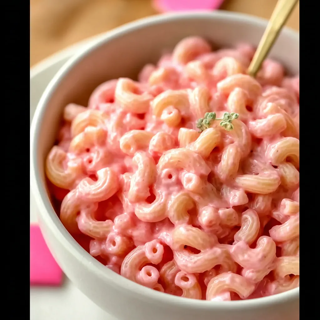 Sweetheart's Pink Mac & Cheese! Creamy & Delicious
