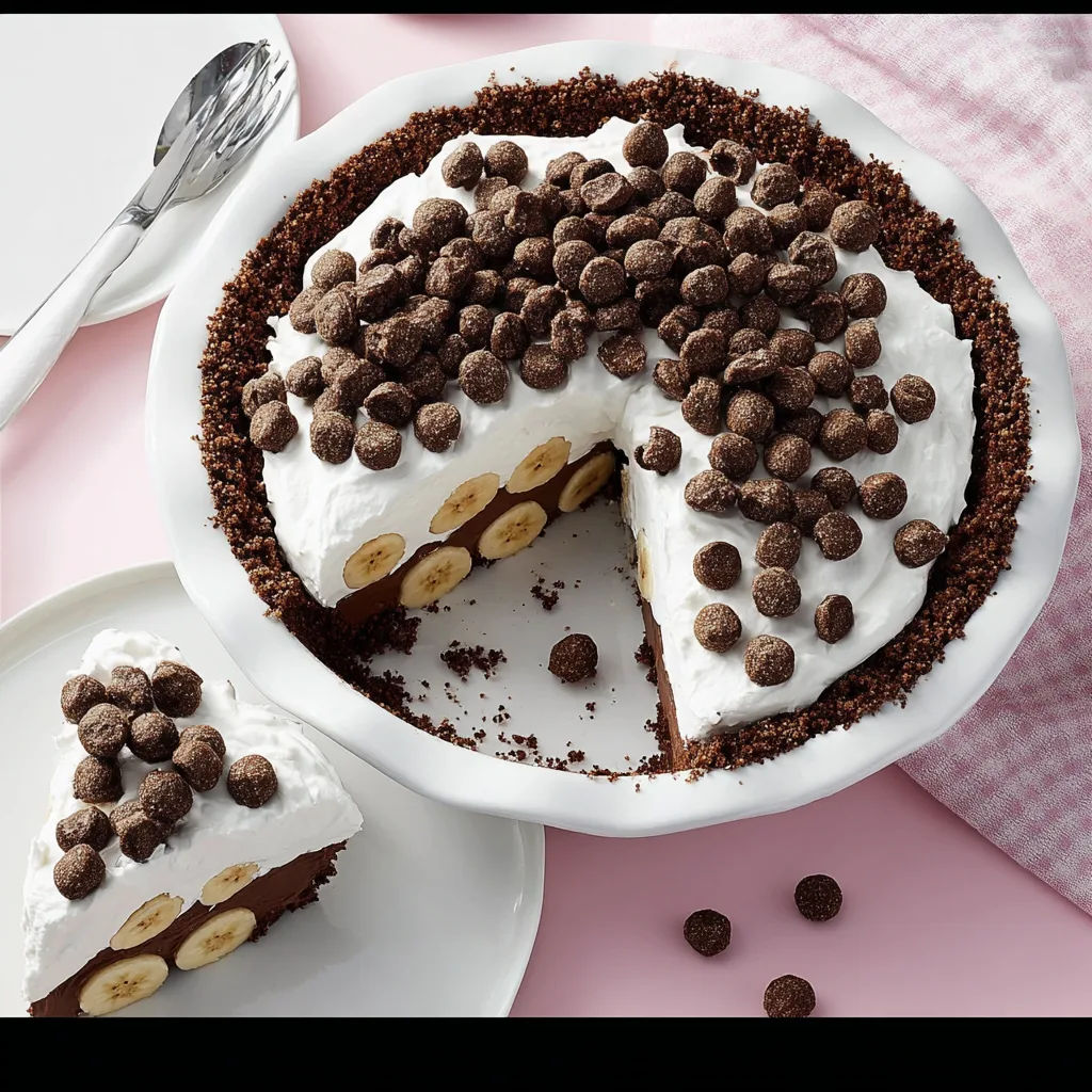 Valentine's Dreamy Chocolate Banana Bliss Pie!!