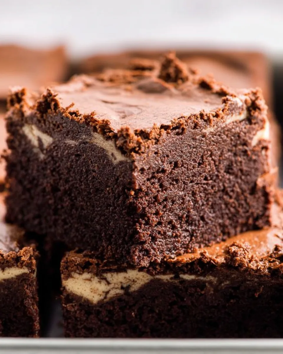 An Easy Luscious Chocolate Swirl Brownies Recipe